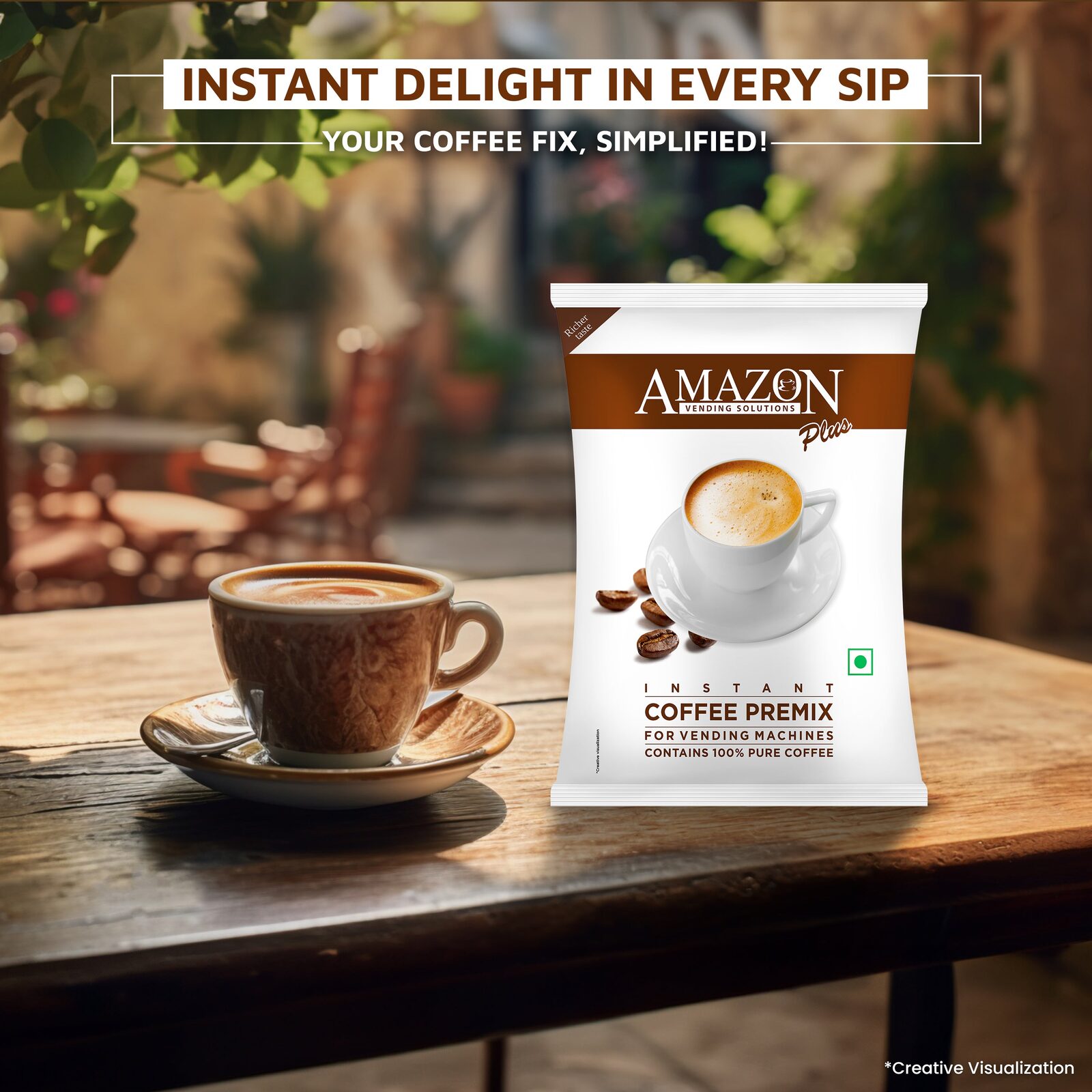 AMAZON Plus 3-in-1 Coffee Premix Powder – Instant Coffee Solution for Vending Machines view 5