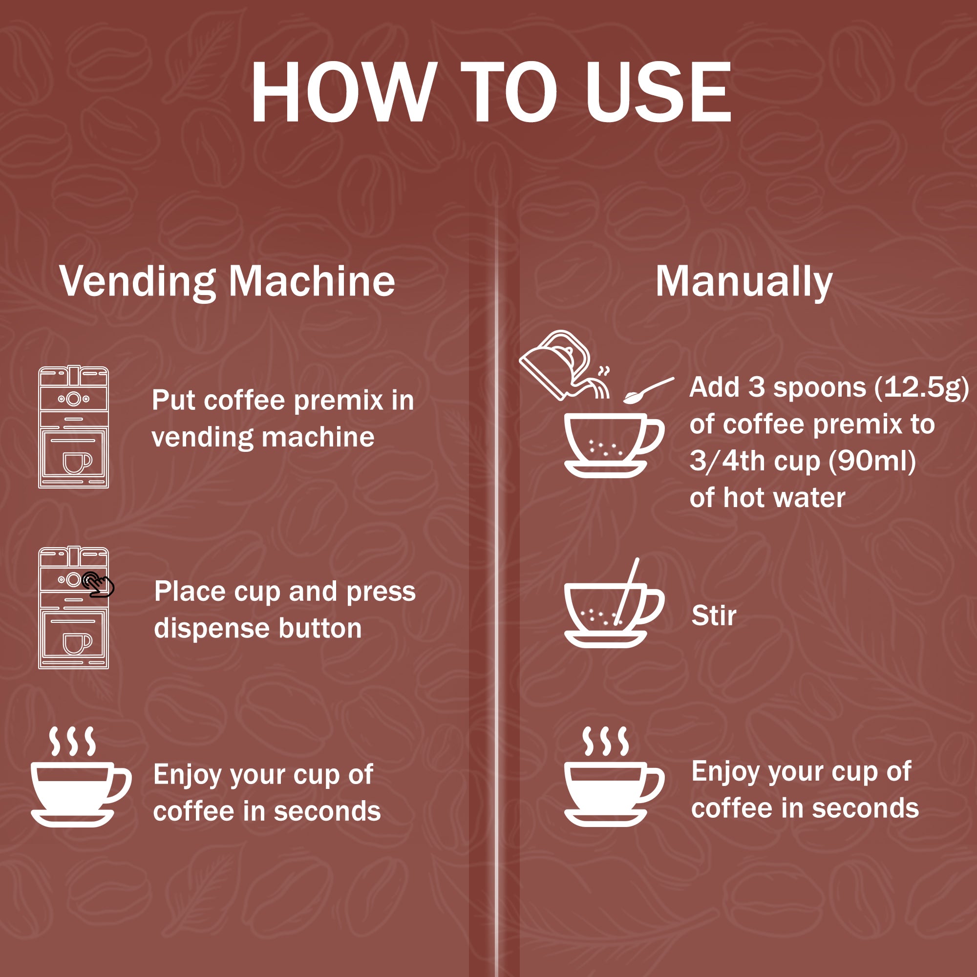 AMAZON Premium 3-in-1 Coffee Premix – Smooth Blend for Vending Machines view 5