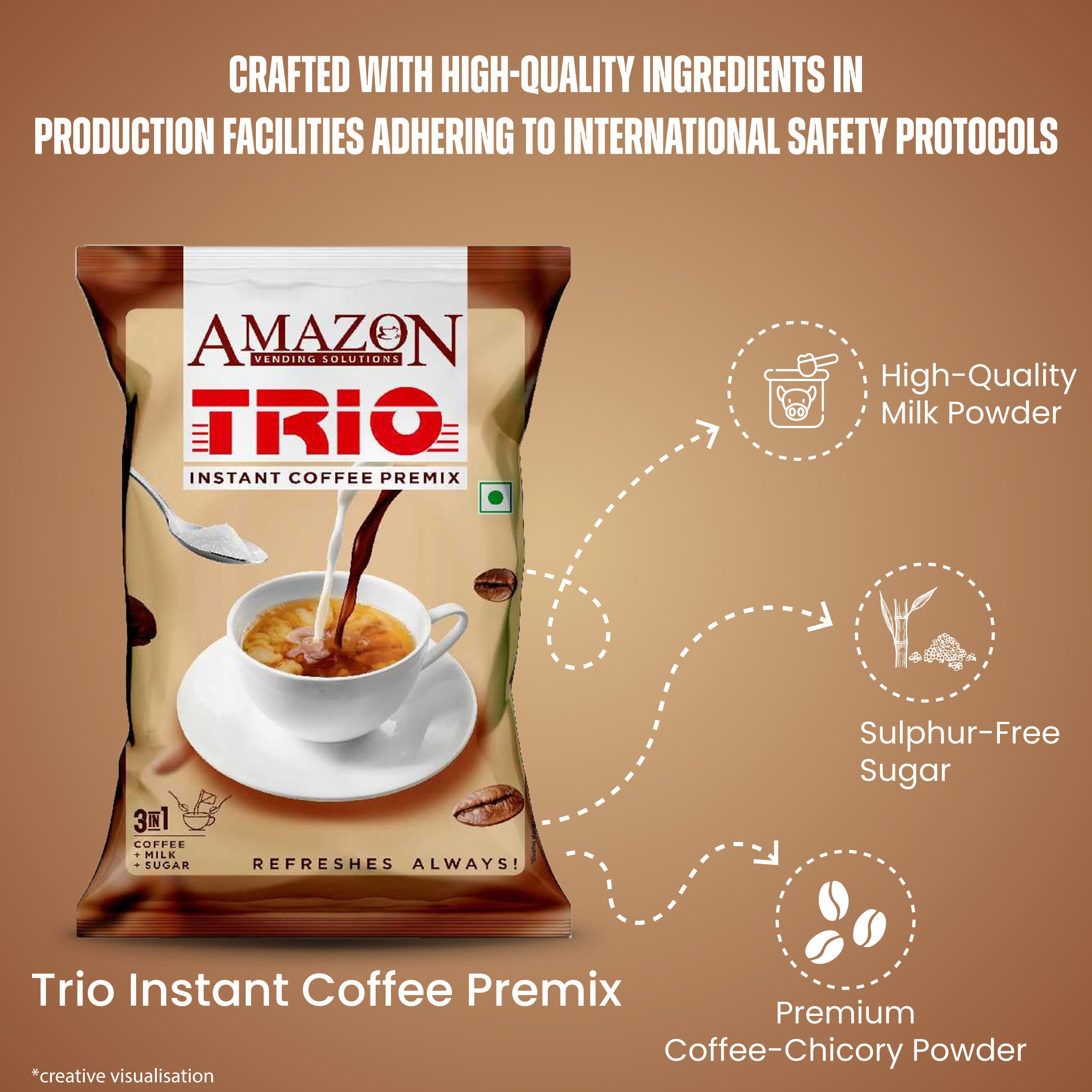AMAZON TRIO INSTAT COFFEE PREMIX view 10