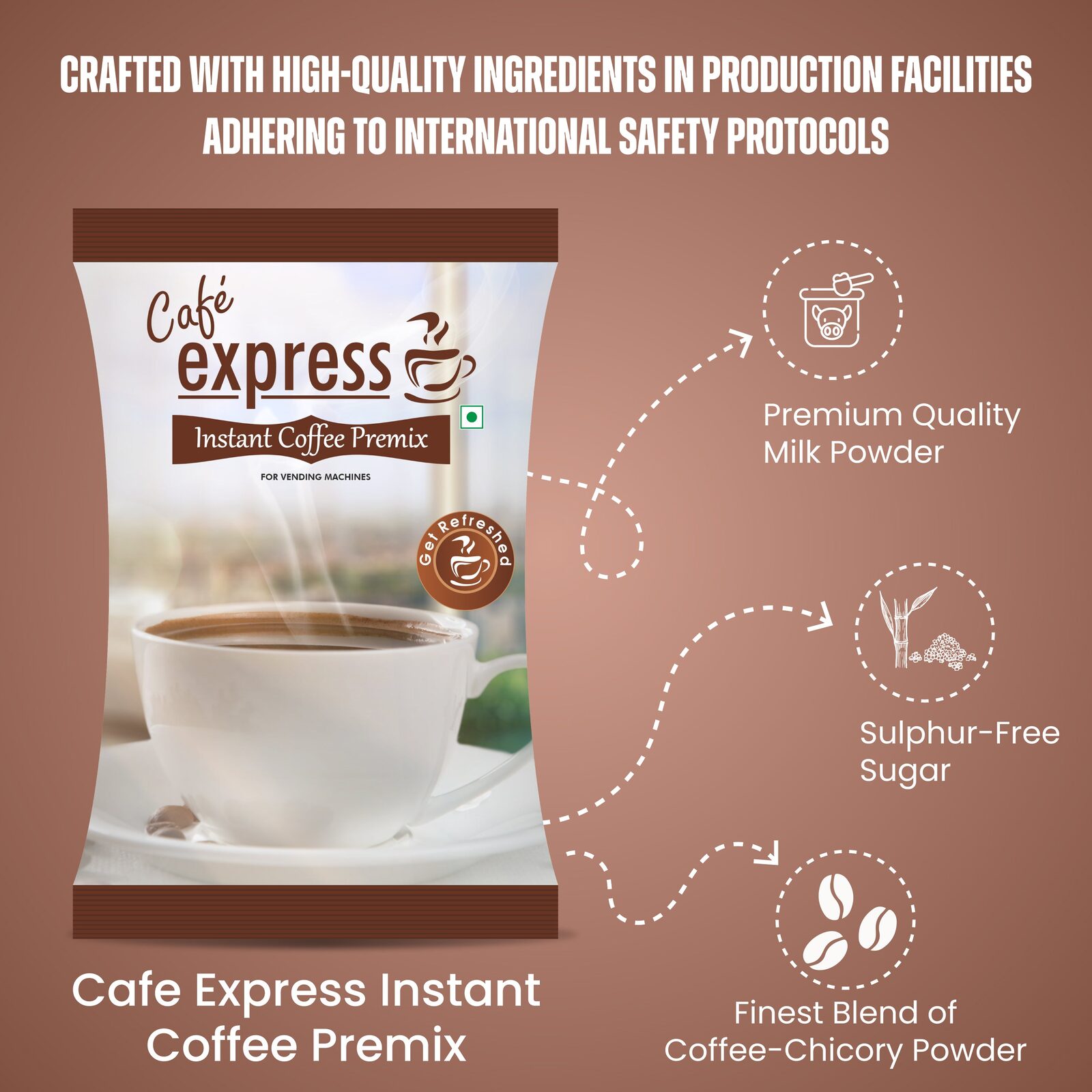Cafe Express 3-in-1 Coffee Premix Powder – Rich Aroma & Taste view 11