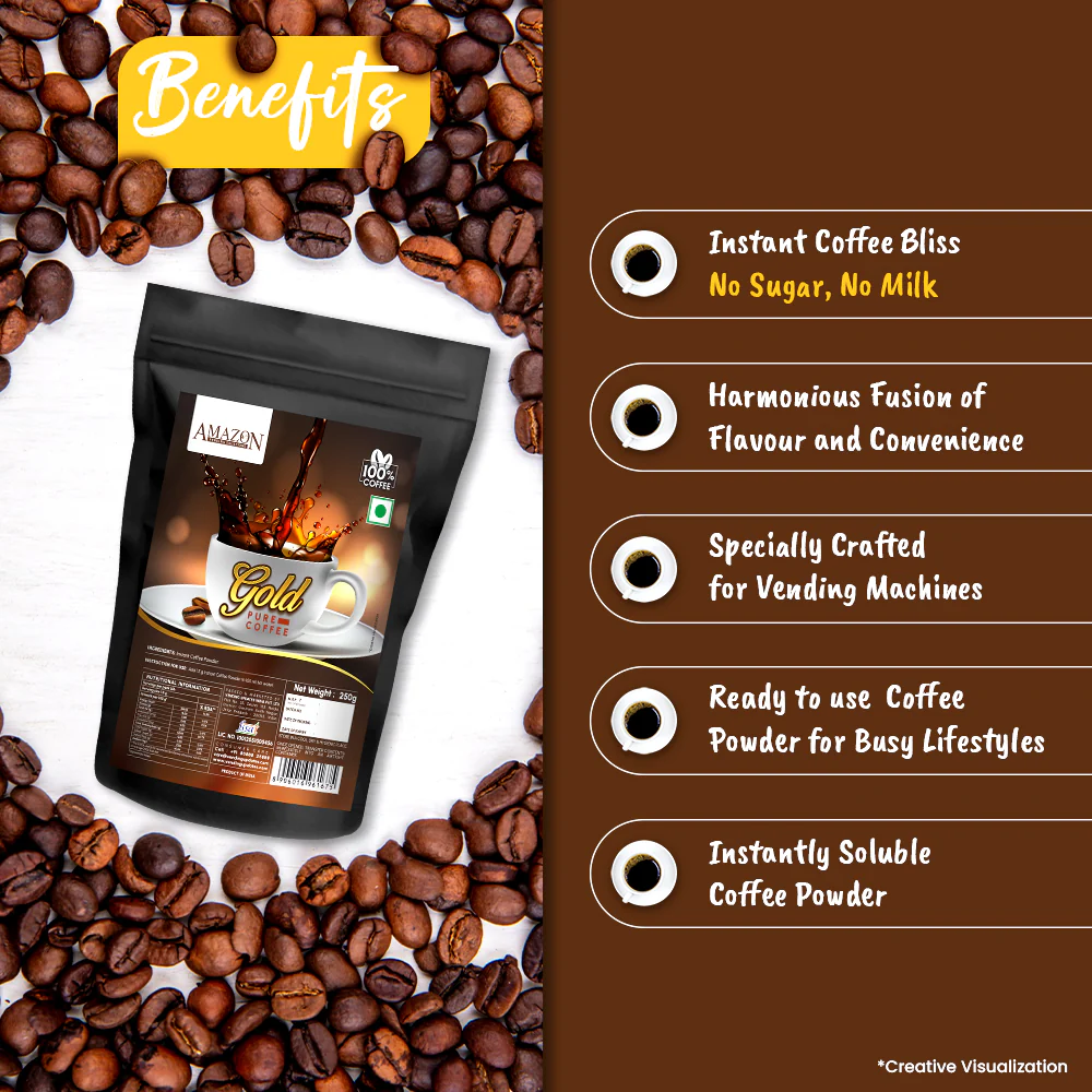 AMAZON GOLD PURE COFFEE POWDER view 4
