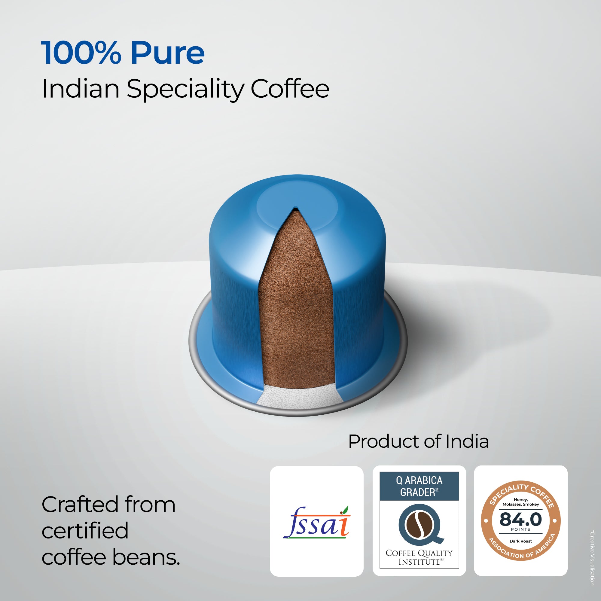 Atlantis Midnight Brew Coffee Capsules | Nespresso Compatible | Dark Roast | Intensity 10 | Pack of 6 view 7
