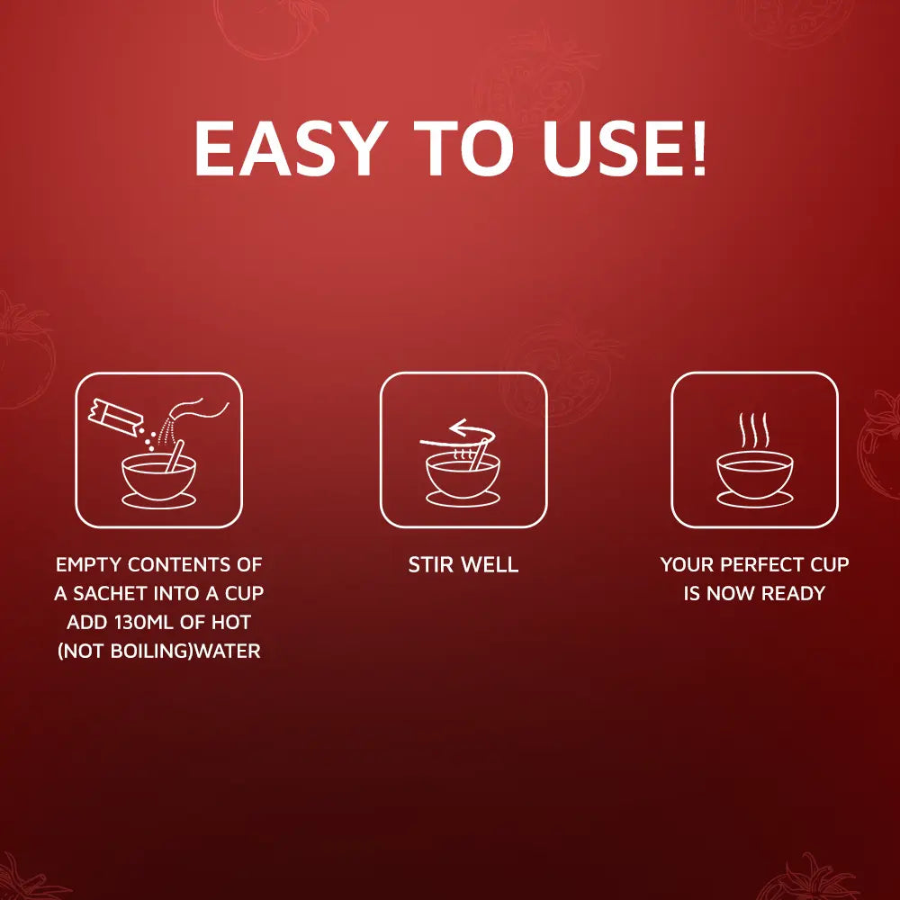 Atlantis InstaCup Croutons Tomato Single Serve Sachets Soup Pack view 2