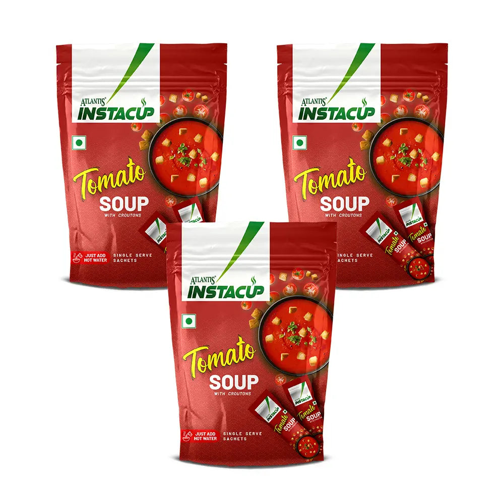 Atlantis InstaCup Croutons Tomato Single Serve Sachets Soup Pack view 7