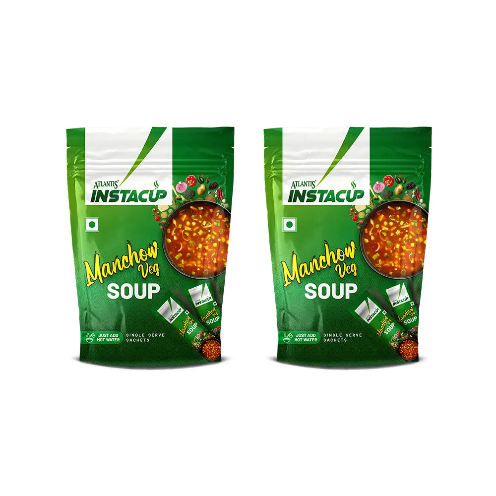 Atlantis InstaCup Manchow Veg Single Serve Sachets Soup Pack view 10