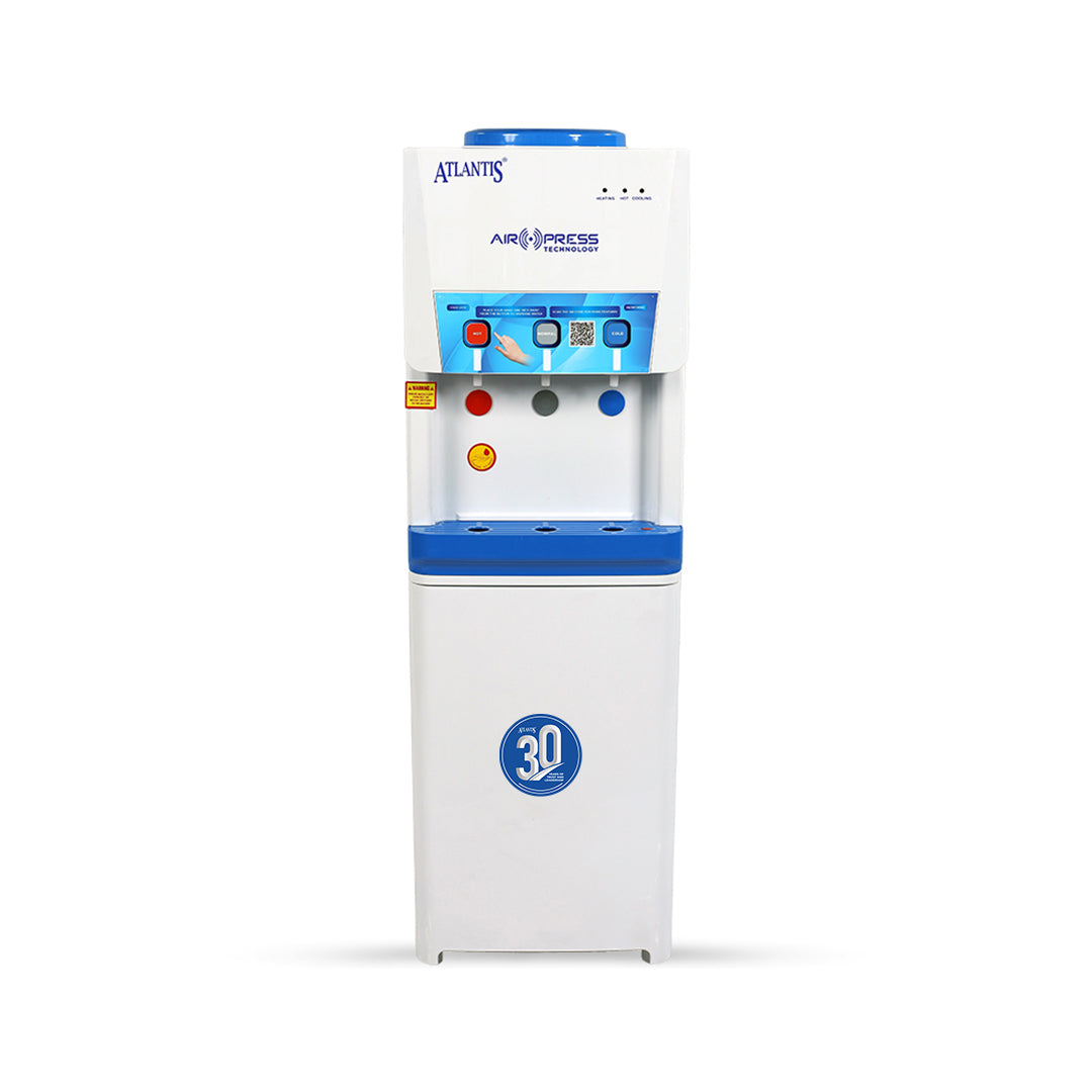 ATLANTIS AIRPRESS Touchless 3-Taps (Hot, Normal & Cold) Floor Standing Water Dispenser
