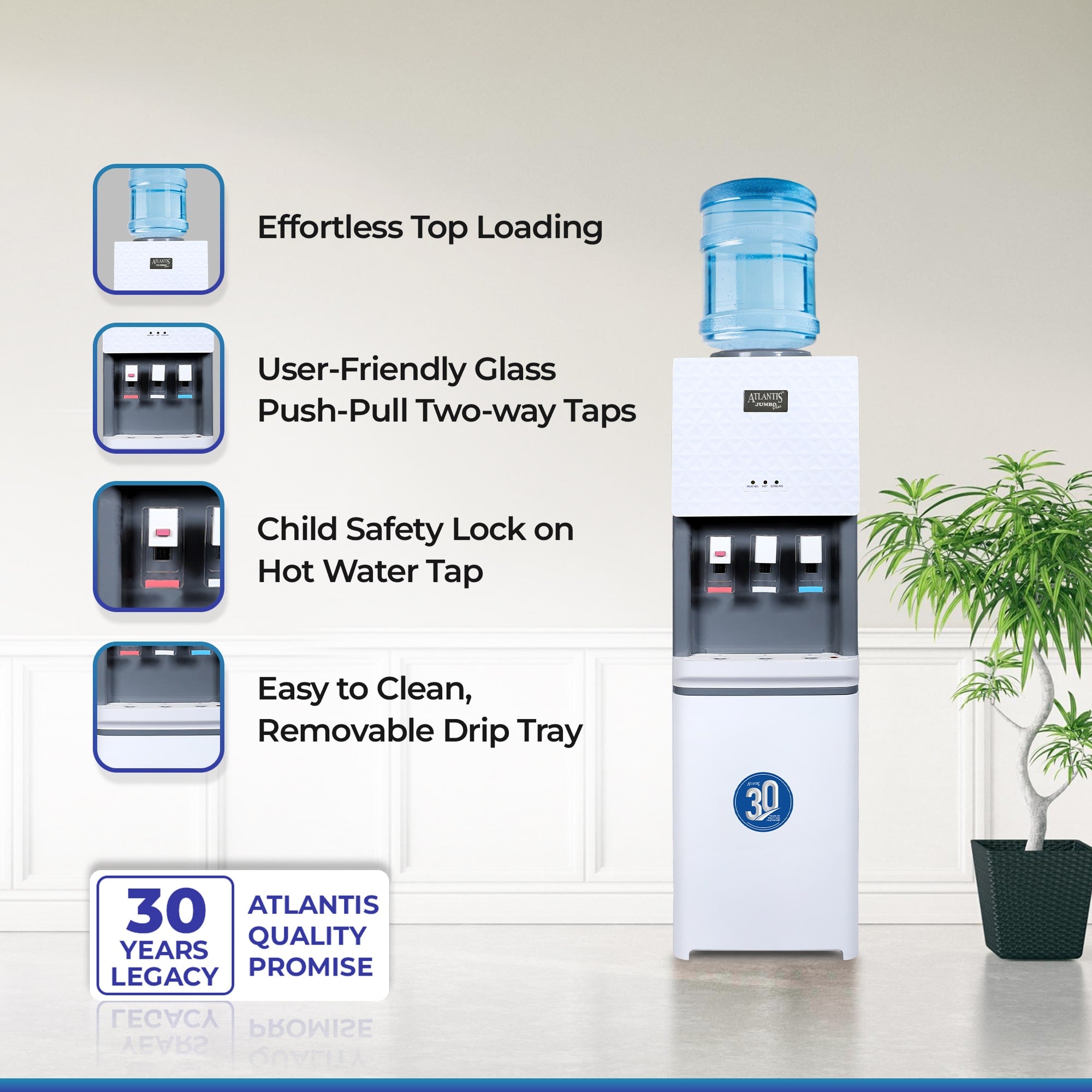 ATLANTIS JUMBO PLUS (Hot, Normal & Cold ) Floor Standing Water Dispenser view 8