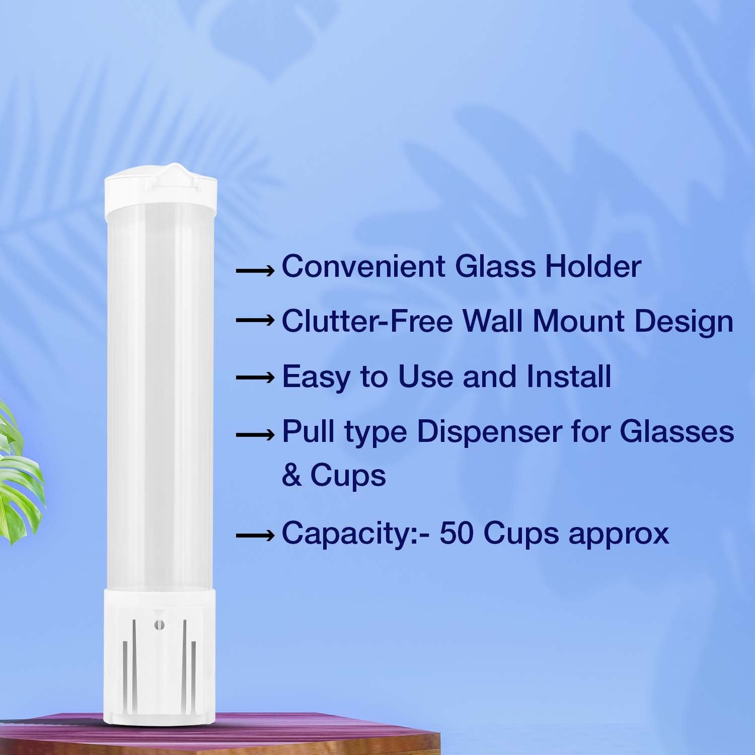 Pull Type Wall Mounted Glass Holder view 4